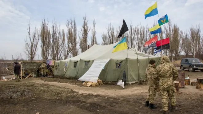 Один з "редутів" активістів