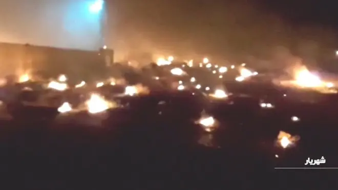 صور تظهر ما حدث تو تحطم طائرة ركاب في طهران