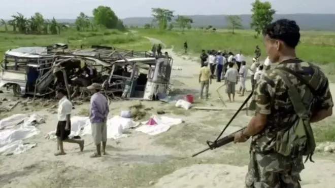 बाँदरमुढे बस हमला