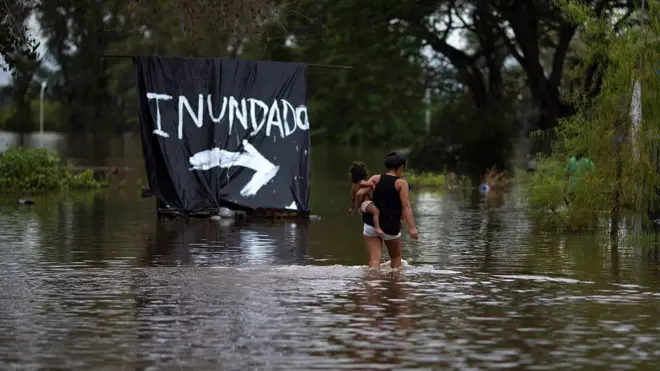 Inundaciones en Argentina