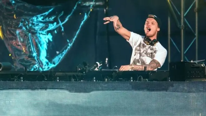 Avicii en un concierto en Suecia en 2015.