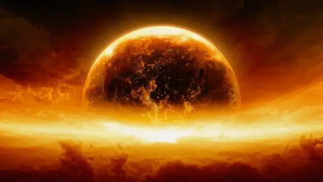 Планета у вогні - ілюстративне фото