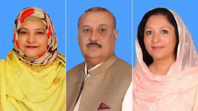 وجیہہ قمر، راجہ ریاض، نزہت پٹھان