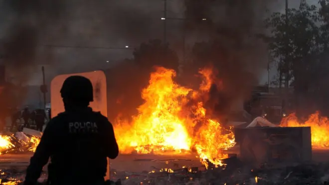 En el enfrentramiento entre policías y maestros Nochixtlán, Oaxaca, en el sur de México, el pasado 19 de junio, murieron 8 personas.