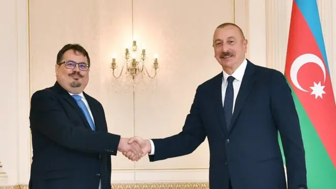 Peter Michalko və İlham Əliyev