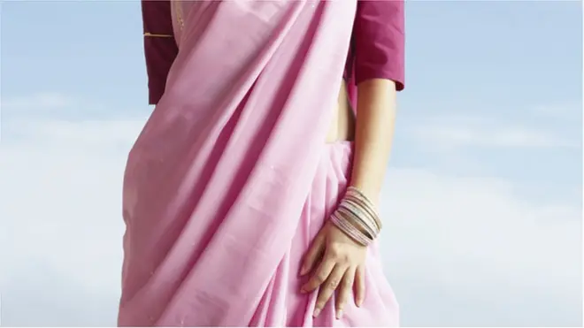 Woman wearing sari