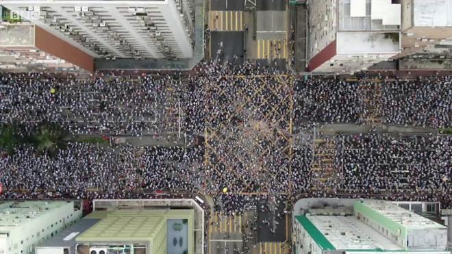香港のデモ行進