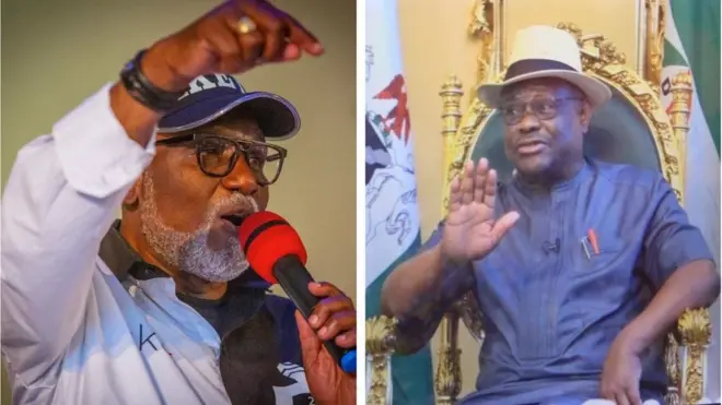 Facebook/Rotimi Akeredolu, Nyesom Wike
