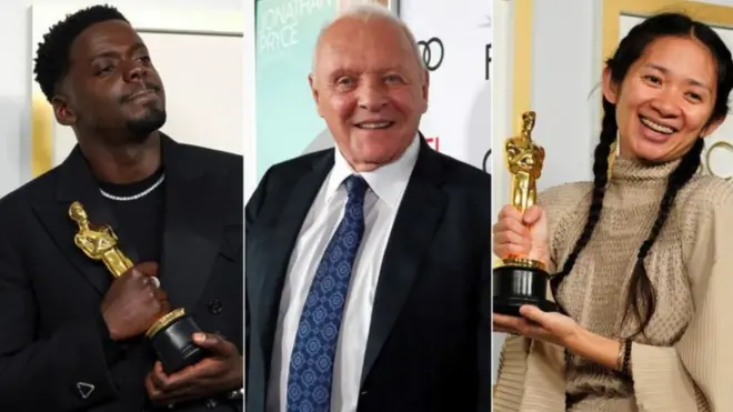 Daniel Kaluuya, Anthony Hopkins e Chloe Zhao foram alguns dos destaques da noite