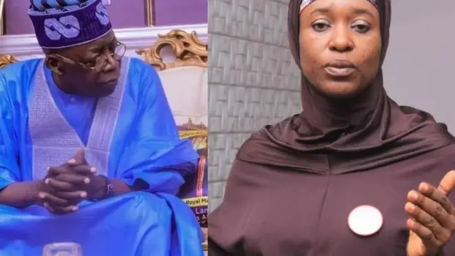 Bola Tinubu ati Aisha Yesufu