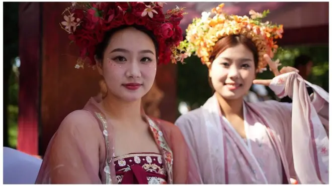 穿漢服的北京女性