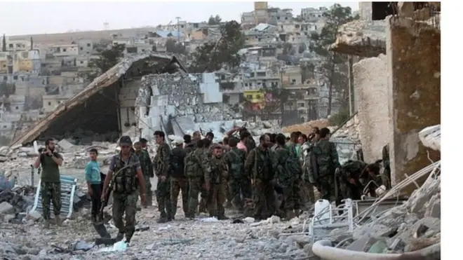 نیروهای دولتی سوریه در اطراف حلب