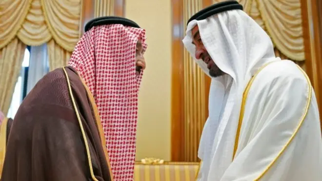 محمد بن زايد والملك سلمان