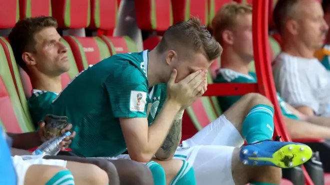 Збірна Німеччини після поразки