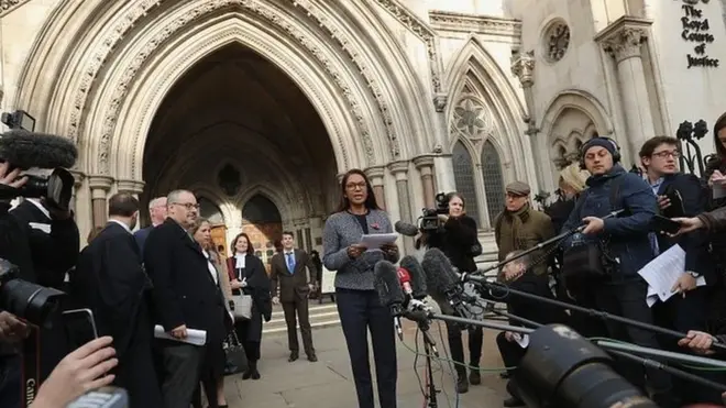Gina Miller, who brought the case, speaking after the verdict