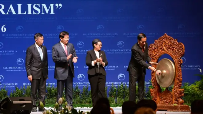 Presiden Jokowi singgung masalah toleransi di Indonesia.