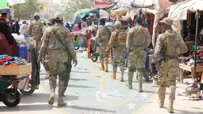 Qaar ka mid ah ciidamada PSF