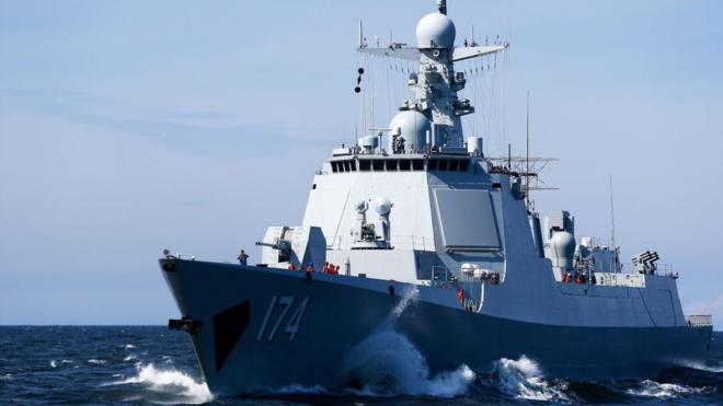 2017中俄在波罗的海进行联合军演。