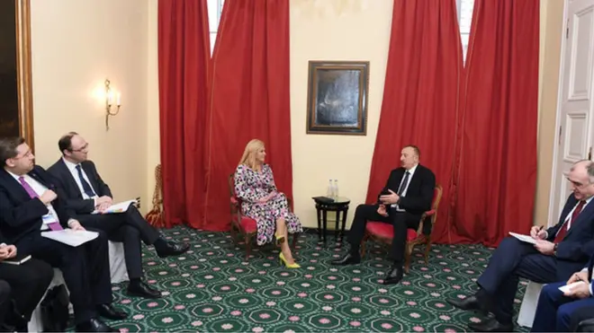 Kolinda Qrabar-Kitaroviç və İlham Əliyev