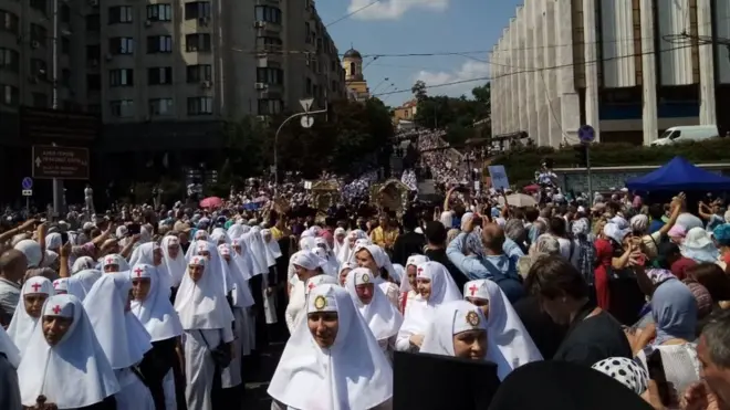 Центр Києва був паралізований через хресну ходу УПЦ МП