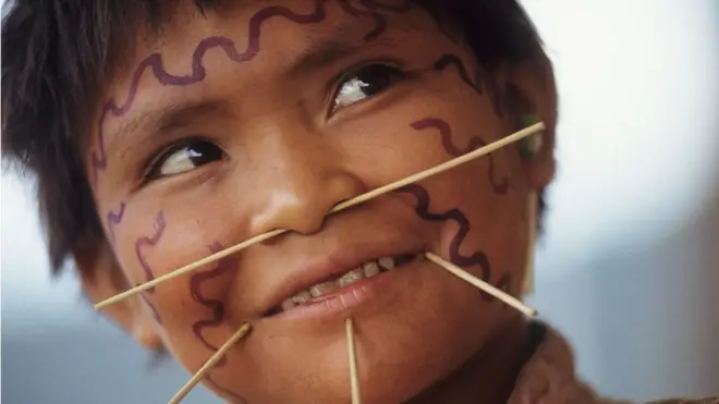 Una niña yanomami