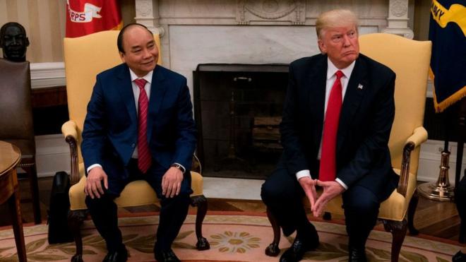 Thủ tướng Nguyễn Xuân Phúc hội đàm với Tổng thống Donald Trump tại Washington hôm 31/7/2017
