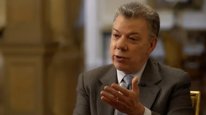 Juan Manuel Santos reconoce que todavía hay problemas, pero asegura que el proceso de paz no es reversible.