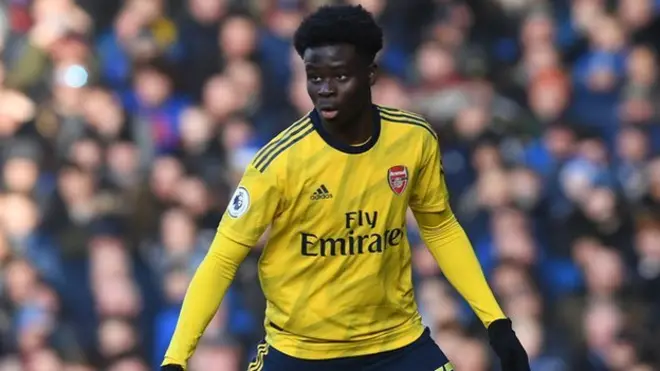 Arsenal teenage winger, Bukayo Saka