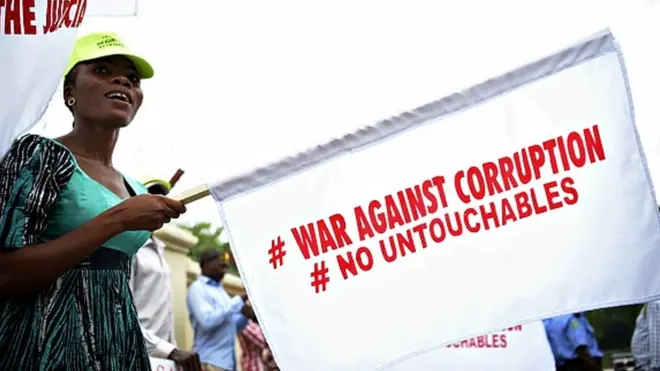 Une manifestation contre la corruption a Lagos au Nigeria. (Photo d'archive)