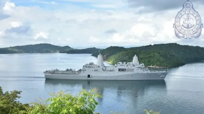 2016 වසරේ නොවැම්බර් මස ත්‍රිකුණාමල වරායට පැමිණි ඇමරිකානු නාවික හමුදාවට අයත් "යුඑස්එස් සමර්සෙට්" නෞකාව