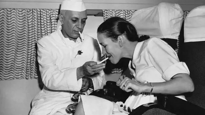 जवाहरलाल नेहरू और श्रीमती सिमोन