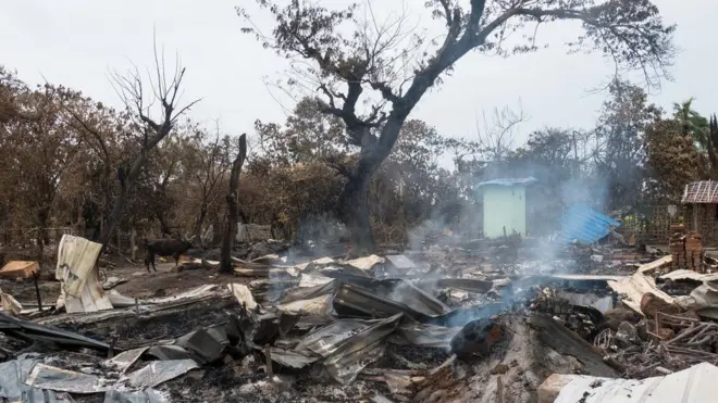 Weeks after the violence, Alel Than Kyaw was somehow still smouldering