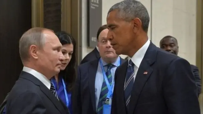 براک اوباما اور ولادیمیر میر پوتن