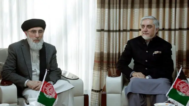 عبدالله عبدالله او ګلبدین حکمتیار