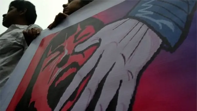 ممبئی میں ریپ کے خلاف ایک جلوس نکالا گیا ہے