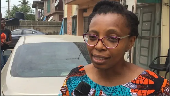 Woman wey dey live for Akoka.