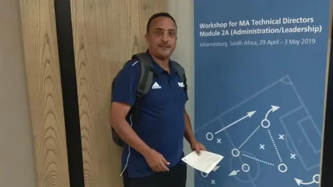 ኣብ ፈደረሽን ኩዕሶ እግሪ ኤርትራ ዳይረክተር ቴክኒክን ናይ ካፍ ኢንስትራከተርን ዝኾነ ኣቶ ዳኒኤል ዮሃንስ