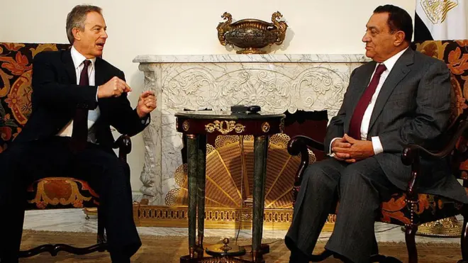 مبارك وبلير