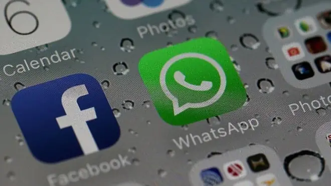 Facebook and WhatsApp icon
