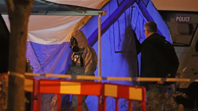 Police have cordoned off the area where the pair were found