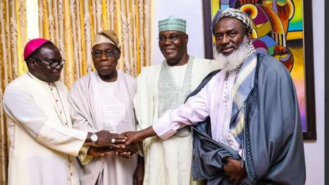 Atiku, Obasanjo na ndị isi ụka okpukperechi