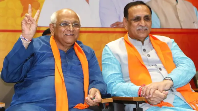 भूपेंद्र पटेल और विजय रुपाणी