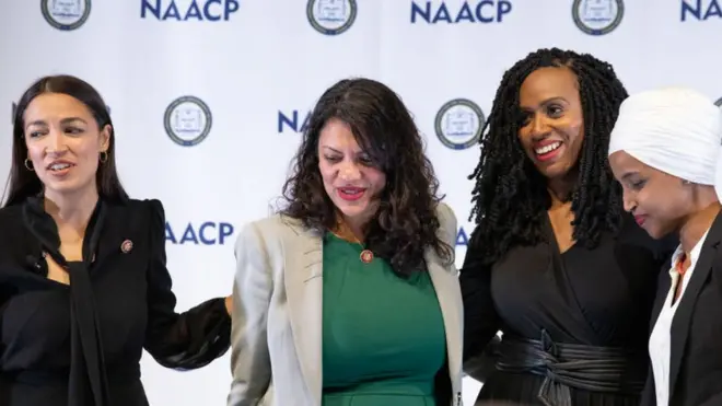 الگزینڈریا اوکاسیو کورٹیز، راشدہ طلیب، الہان عمر اور آیانا پریسلی پھر سے فاتح