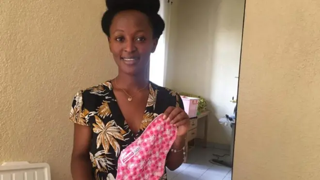 Blandine Umuziranenge est déterminée à fabriquer des serviettes hygiéniques abordables.