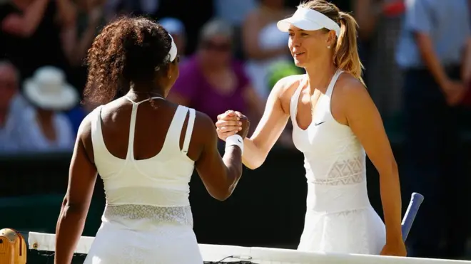 Sharapova nack Williams for di Wimbledon final for 2004 when she be 17 years