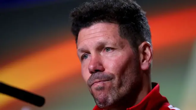 Le technicien argentin Diego Simeone risque jusqu'à trois matchs de suspension.