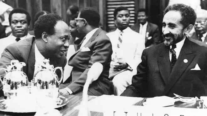Hailé Sélassié et Kwame Nkrumah