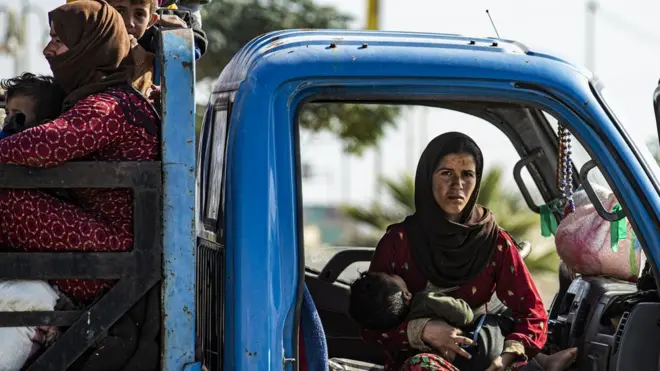 كثير من سكان المنطقة فروا من المعارك الدائرة