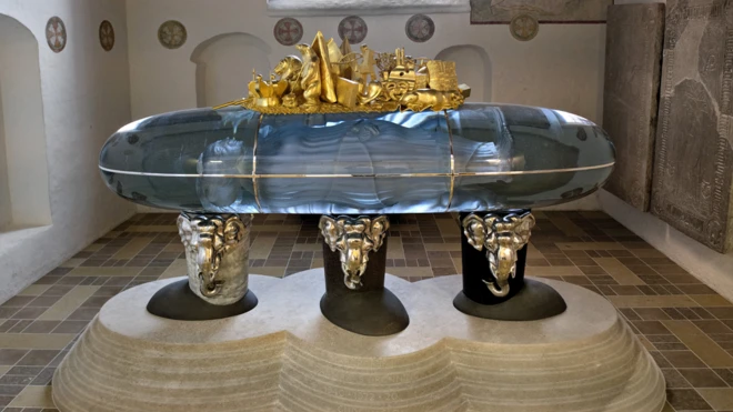 El mausoleo de la reina Margarita II de Dinamarca.