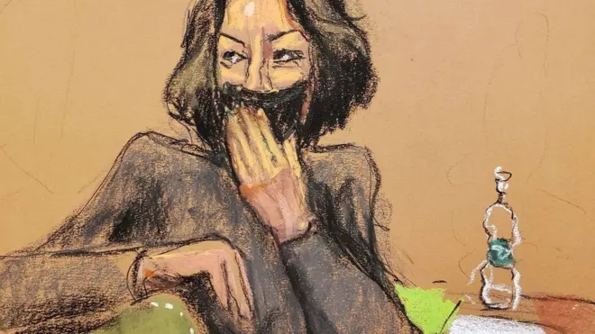 گیلین مکسول در دادگاه